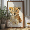 Printable Lion Cub Wall Art