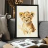 Printable Lion Cub Wall Art