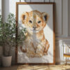 Printable Baby Lion Poster