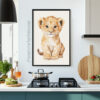 Printable Baby Lion Poster