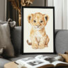 Printable Baby Lion Poster