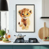 Printable Baby Lion Wall Art