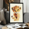 Printable Baby Lion Wall Art