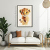 Printable Baby Lion Wall Art