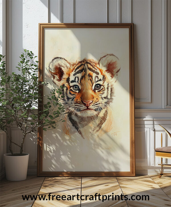 Baby Tiger Poster