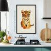 Baby Tiger Nursery Wall Art