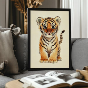 Baby Tiger Kids Wall Art