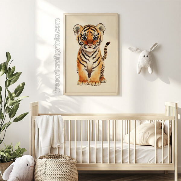 Baby Tiger Kids Wall Art