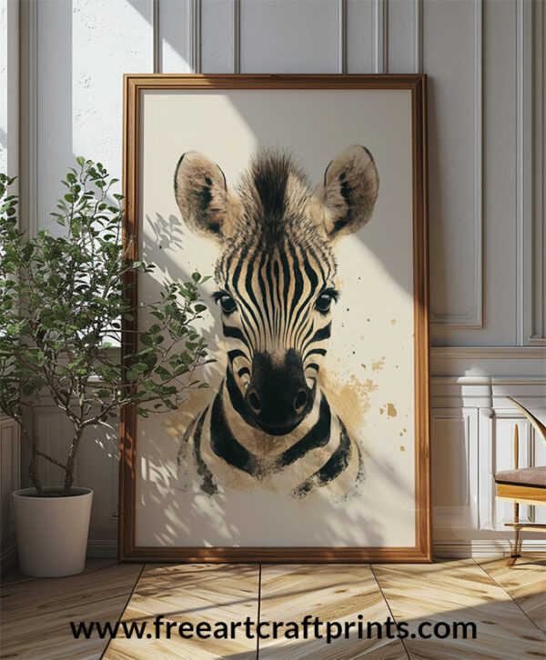 Baby Zebra Poster