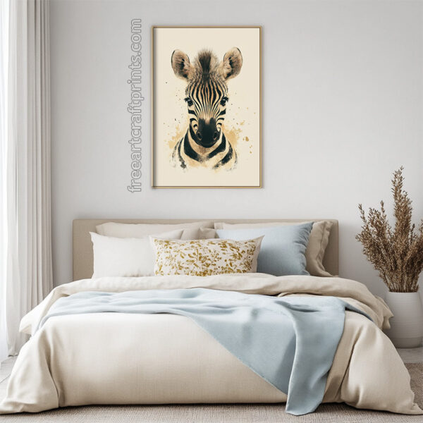 Baby Zebra Poster