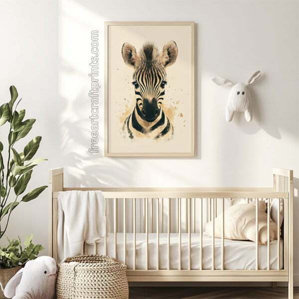 Baby Zebra Poster