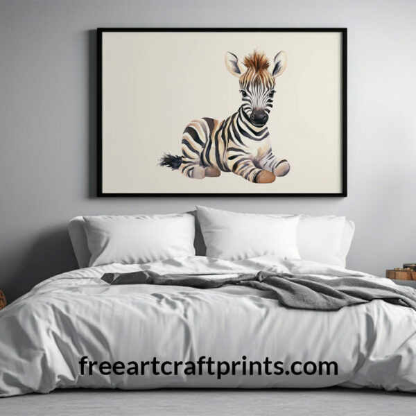 Zebra Foal Wall Art