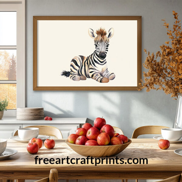 Zebra Foal Wall Art