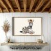 Zebra Foal Wall Art