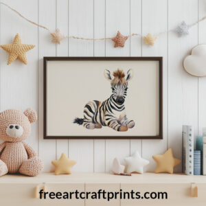 Zebra Foal Wall Art