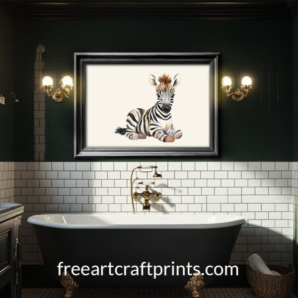 Zebra Foal Wall Art