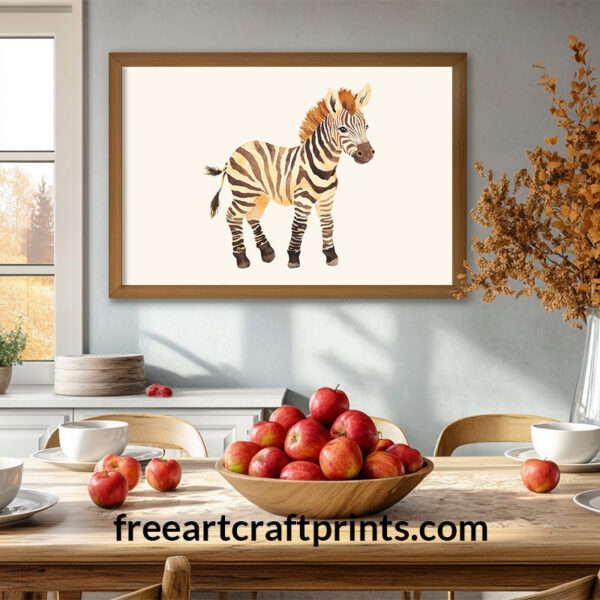 Zebra Nursery Wall Art