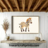 Zebra Nursery Wall Art