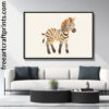 Zebra Nursery Wall Art