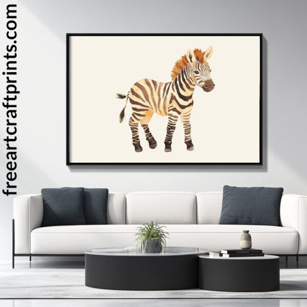 Zebra Nursery Wall Art