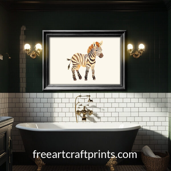 Zebra Nursery Wall Art