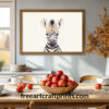 Zebra Kids Room Poster