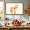 Zebra Kids Room Wall Art