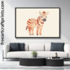 Zebra Kids Room Wall Art