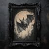 Creepy Bat Halloween Wall Art