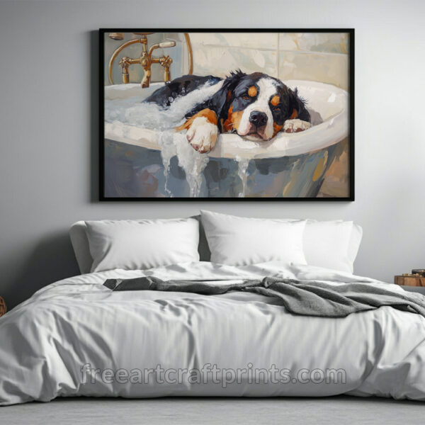 Bernese Mountain Dog In Bath