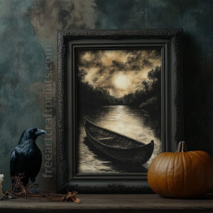 Eerie Boat Print