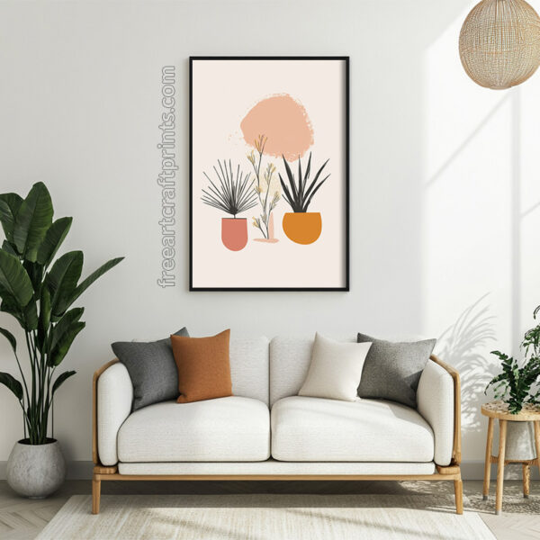 Boho Flower Wall Art