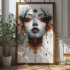 Free Futuristic Boho Goddess Abstract Printable Wall Art (portrait)