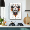 Free Futuristic Boho Goddess Abstract Printable Wall Art (portrait)