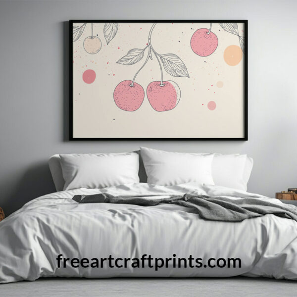 Boho Cherries Wall Art