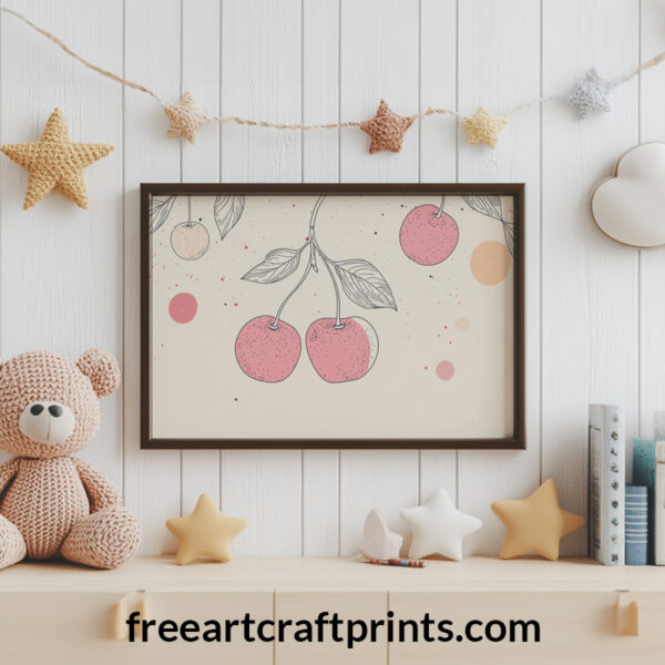 Boho Cherries Wall Art