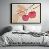 Boho Cherries Printable Poster