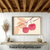 Boho Cherries Printable Poster