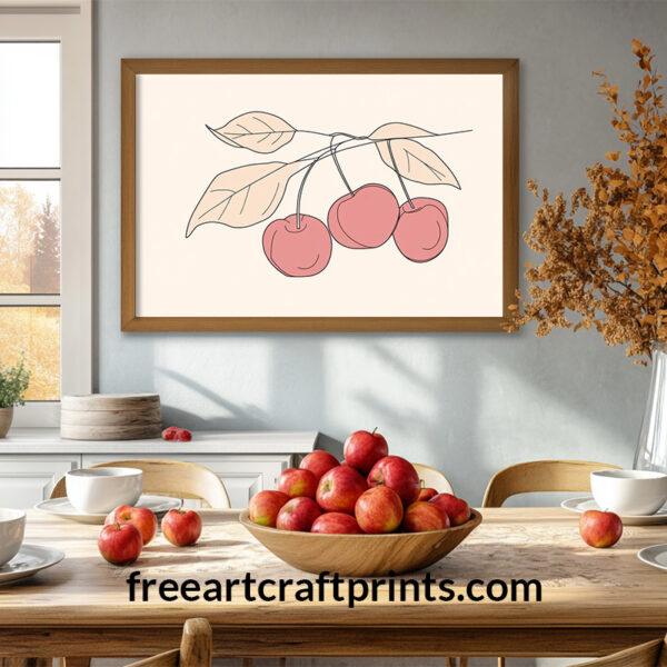 Boho Cherries Wall Art