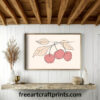 Boho Cherries Wall Art