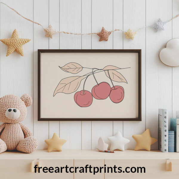 Boho Cherries Wall Art