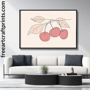 Boho Cherries Wall Art