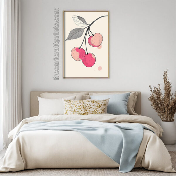 Boho Cherries Print