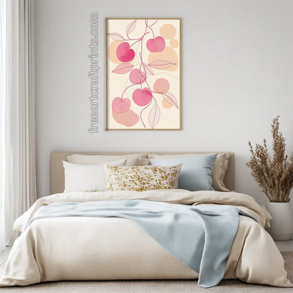 Boho Cherries Poster