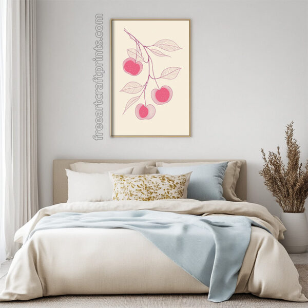 Boho Cherries Poster