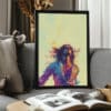 Free Vibrant Boho Man Retro Vibes Printable Wall Art (portrait)