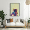 Free Vibrant Boho Man Retro Vibes Printable Wall Art (portrait)