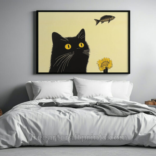 Cat Dreams Wall Art