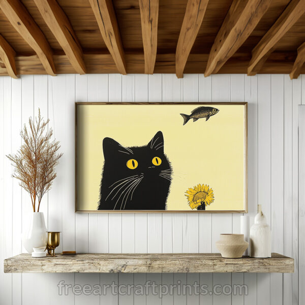 Cat Dreams Wall Art