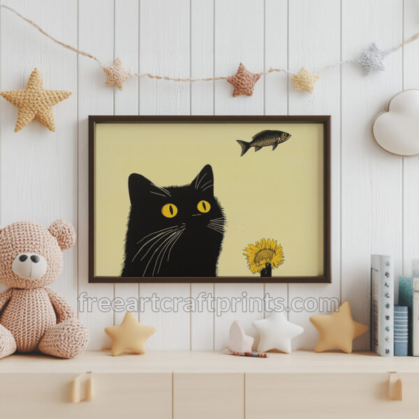 Cat Dreams Wall Art